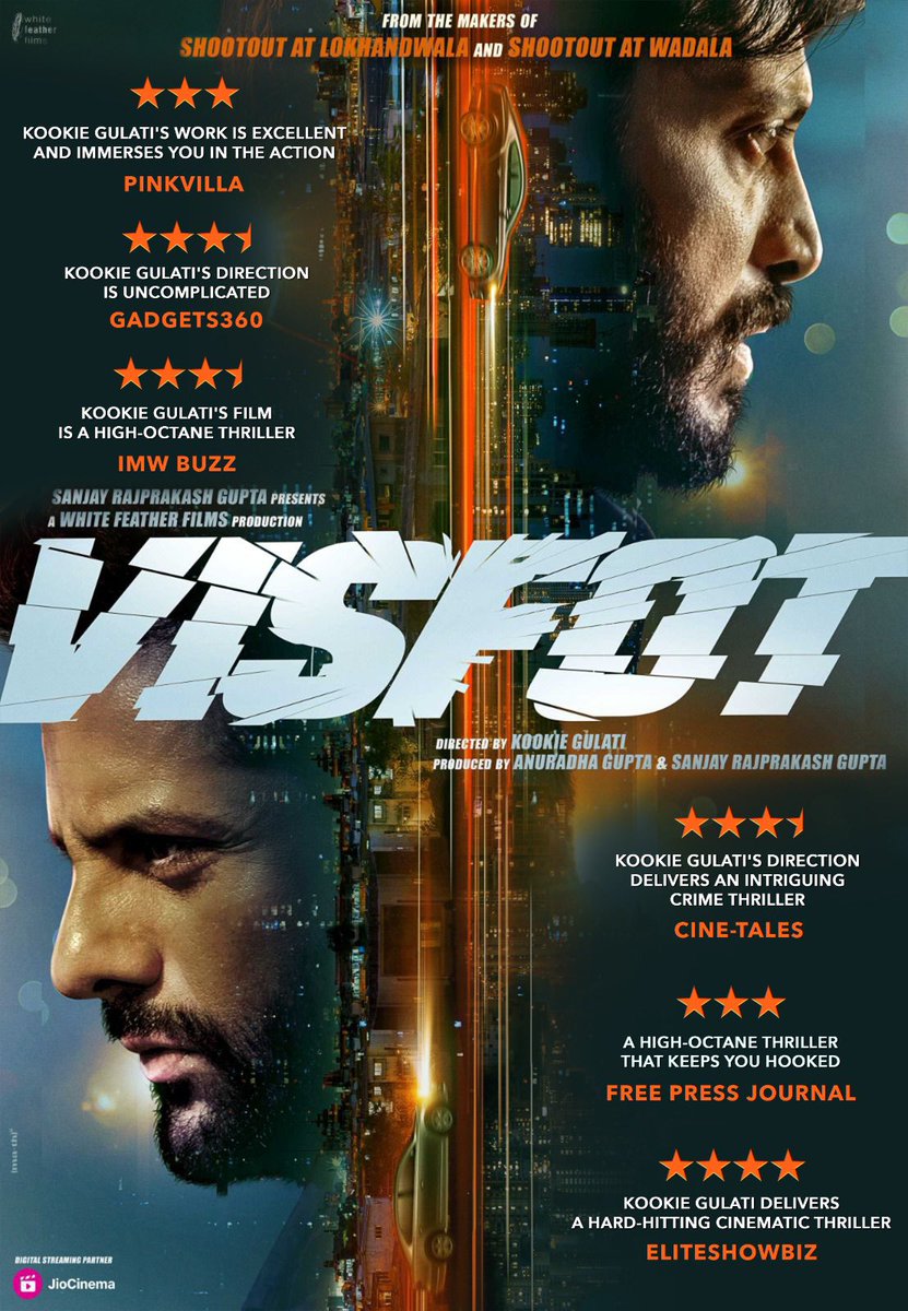 FARDEEN KHAN - RITEISH DESHMUKH - SANJAY GUPTA - KOOKIE GULATI: 'VISFOT' WINNING LAURELS... #KookieGulati's direction in #Visfot is earning praise from both critics and audiences, capturing attention worldwide.

Streaming now on #JioCinemaPremium.
#FardeenKhan #RiteishDeshmukh