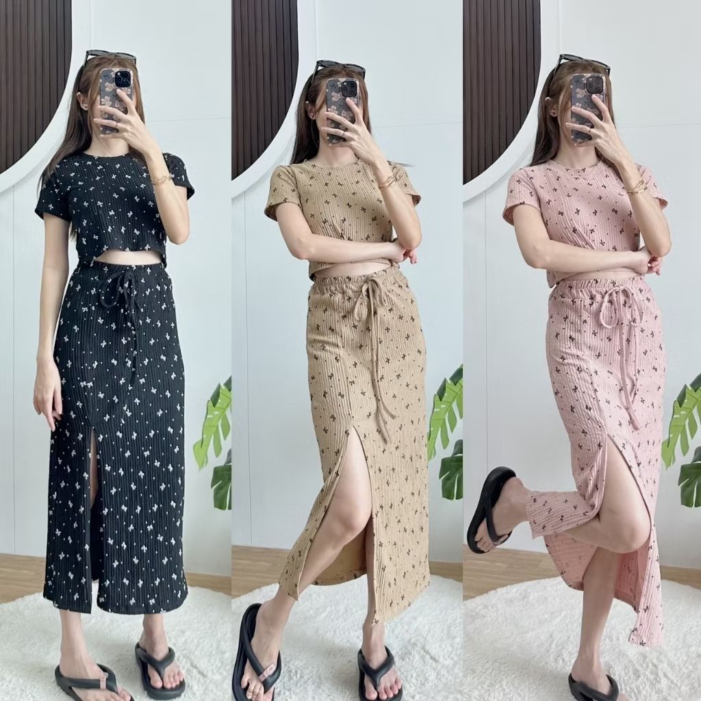 BIMBIM SET เสื้อครอปแขนสั้น+กระโปรงผ่าหน้า ชุดเซ็ท 2 ชิ้น ผ้าท็อฟฟี่ ลายน่ารัก ในราคา ฿200 ที่ Shopee 👇👇 s.shopee.co.th/7paGjO2WBF?sha…

#ชุดกระโปรง #เสื้อผ้าราคาเบาๆ  #เสื้อผ้าแฟชั่นผู้หญิง #เสื้อผ้าแฟชั่น