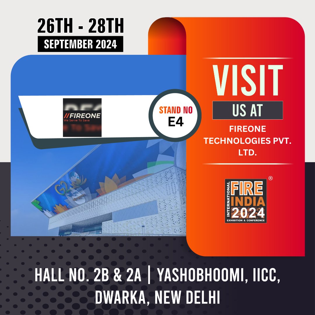 FireIndia's tweet image. Thrilled to announce our exhibitor 'Fireone Technologies Pvt. Ltd.' at Fire India 2024!

Register: fireindia.net/visitor-regist…

Join WhatsApp: shorturl.at/knruL

#ExhibitorAnnouncement #Fireindia2024 #Fireone #FireoneTechnologies #FireSafety #yashobhoomi #exhibition #delhi