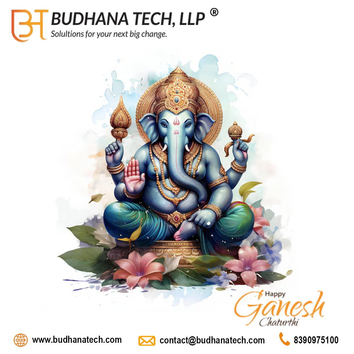 BudhanaTech's tweet image. &quot;May the blessings of Lord Ganesha fill your home with joy and prosperity. Wishing you a very Happy Ganesh Chaturthi!&quot;
#HappyGaneshChaturthi #GaneshChaturthi2024 #GanpatiBappaMorya #GaneshUtsav
#GanpatiCelebration #GaneshChaturthiCelebration #EcoFriendlyGanesh #Maharashtra
