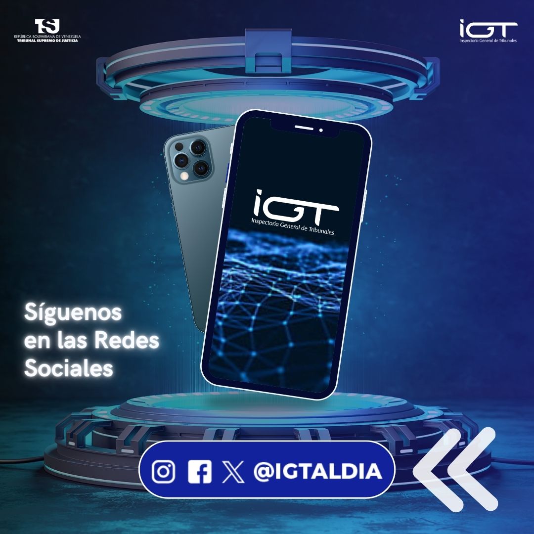 ¿Nos sigues en #Facebook, #X e #Instagram?

Encuéntranos como <a href="/igtaldia/">Inspectoría General de Tribunales ⚖️</a>

¡Síguenos! Mantente actualizado📲

#IGTAlDia⚖️