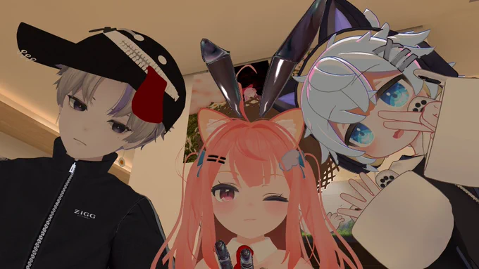 たけちゃん、rikusuちゃん、歌い手の末吉かきさんと記念撮影!かわいすぎかっこよすぎ!あ～～限界突破する～