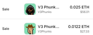 v3phunks's tweet photo. Fire pickups 🔥

Phunks on the move!

#v3phunks
#CryptoPhunks https://t.co/fZ1j4DpmAt