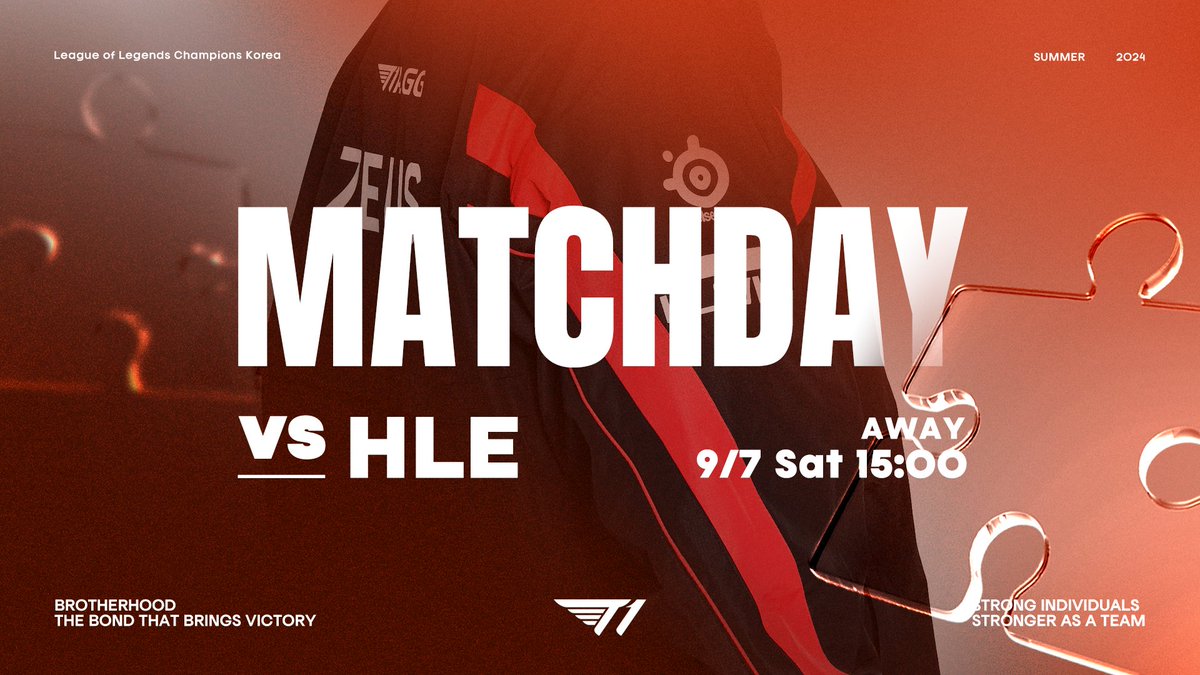 T1LoL's tweet photo. [2024 #LCK Summer Playoffs R4 vs HLE]

어디선가 느껴본 듯한 이 흐름.

Something seems quite familiar.

#T1WIN #T1Fighting https://t.co/YSi8S0cTy2