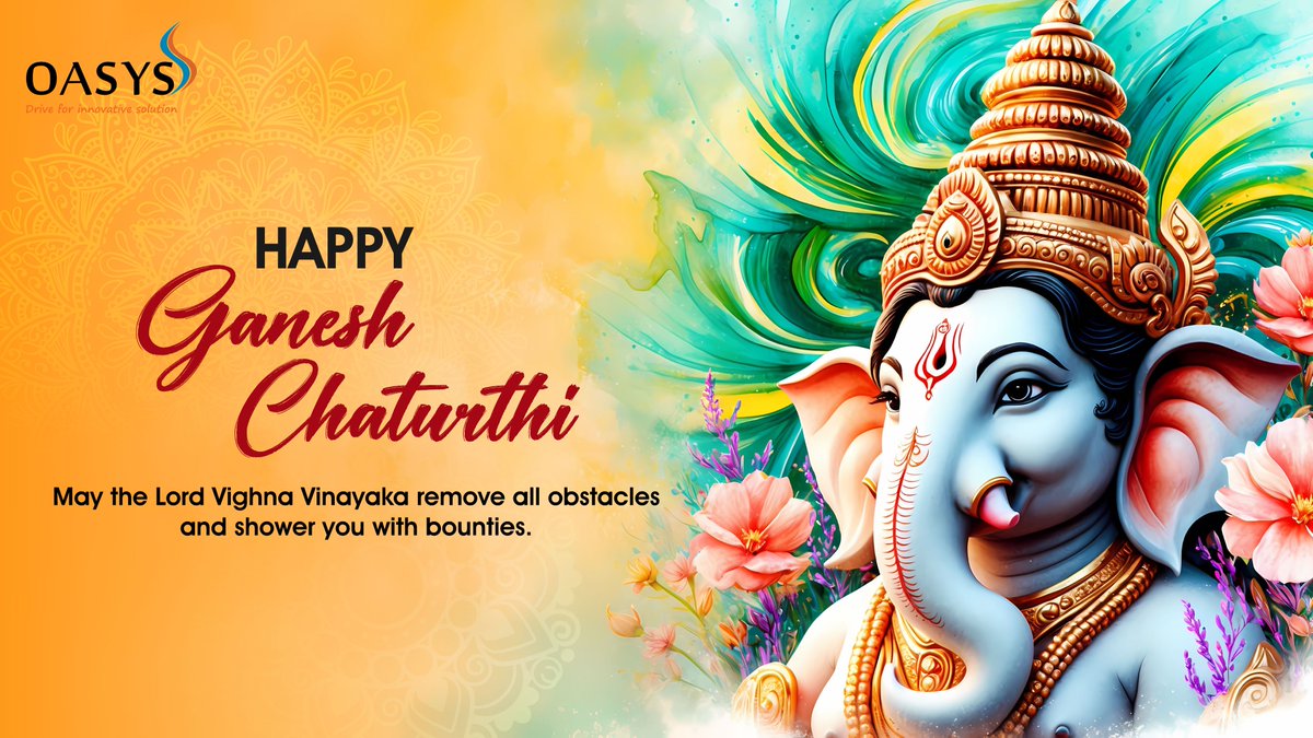 PradeeptaMohan7's tweet image. Jai Jagannath, jai Sairam
On this auspicious occasion of Ganesh Chaturthi, we at Oasys Tech Solutions seek the blessings of Lord Ganesh to guide us on the path of wisdom, success, and prosperity. Wishing everyone a joyful and blessed Ganesh Chaturthi! 🙏
#oasystechsolutions