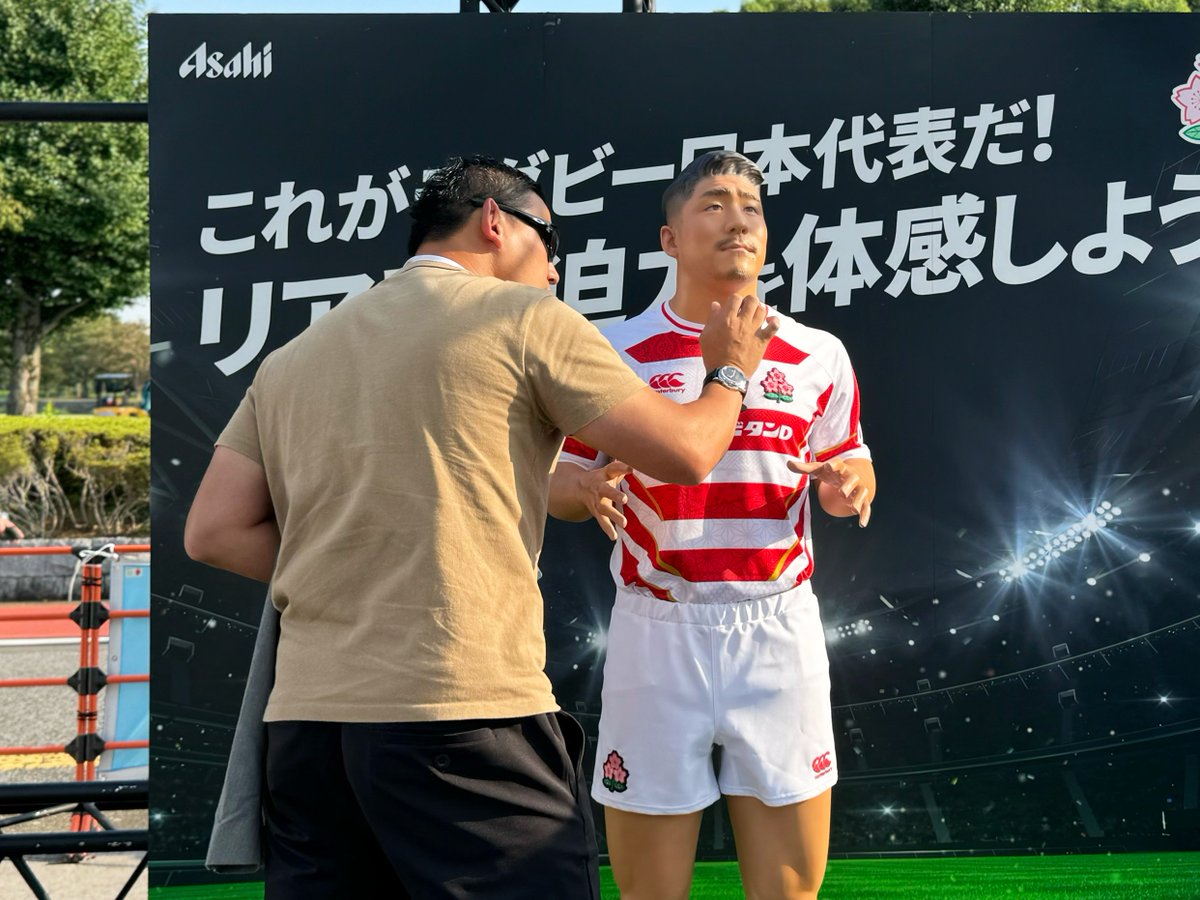 五郎丸歩 さん リアルな等身大3Dフィギュアにご対面👀 ＼ 📢本日