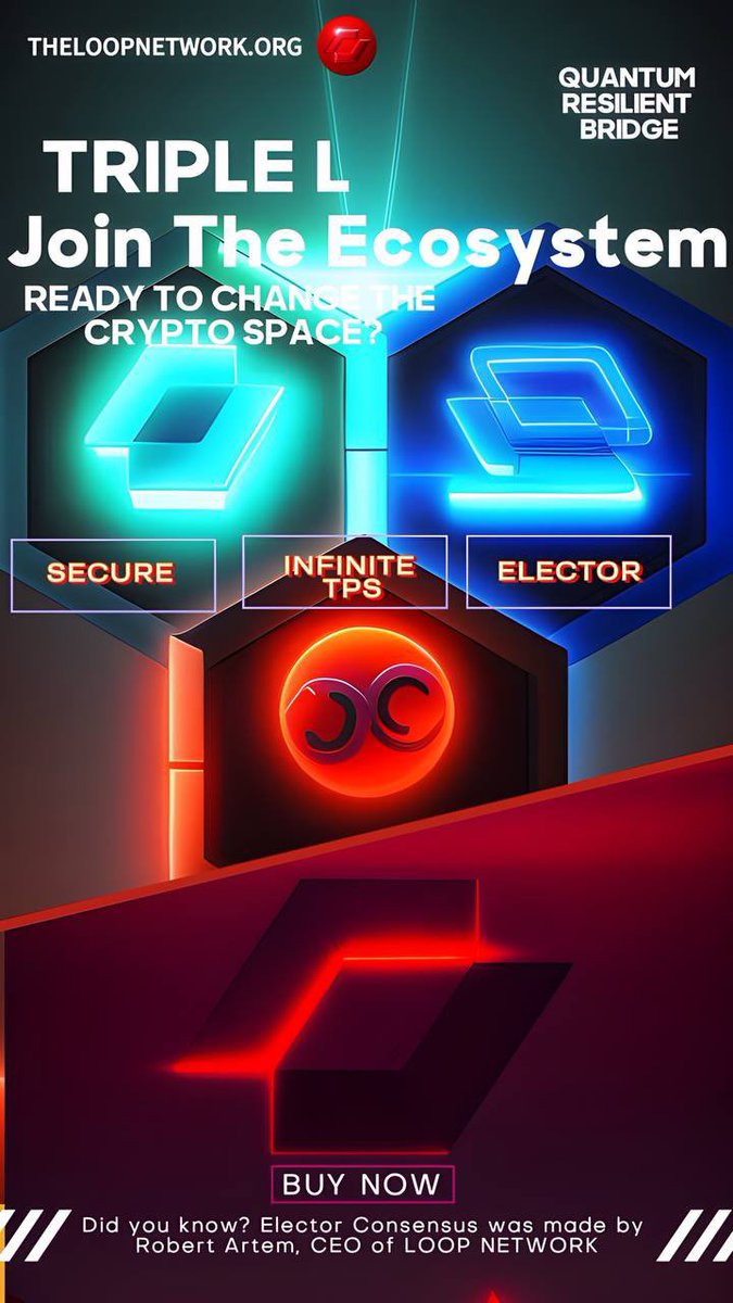 Launch4121's tweet image. Do you know about @LoopNetwork3 
#loopnetwork L1, @layerium L2

- Extremely low gas fees
- Lightning fast transaction finality
- Infinite TPS
- Lattice Based Cryptography Bridge tech (Quantum Computer resistant) 
- Ethereum 2.0 protocols