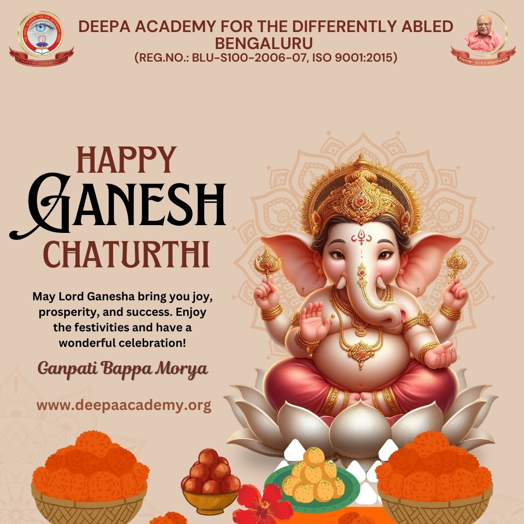 DeepaAcademy's tweet photo. On the auspicious occasion of Ganesh Chaturthi, we extend our heartfelt wishes to you and your family. May Lord Ganesha bless you with happiness, prosperity, and success in all your endeavors. 

#GaneshChaurthi
#GaneshFestival #GaneshFestival #GaneshUtsav2024 #Ganesha https://t.co/CKdOdweghg