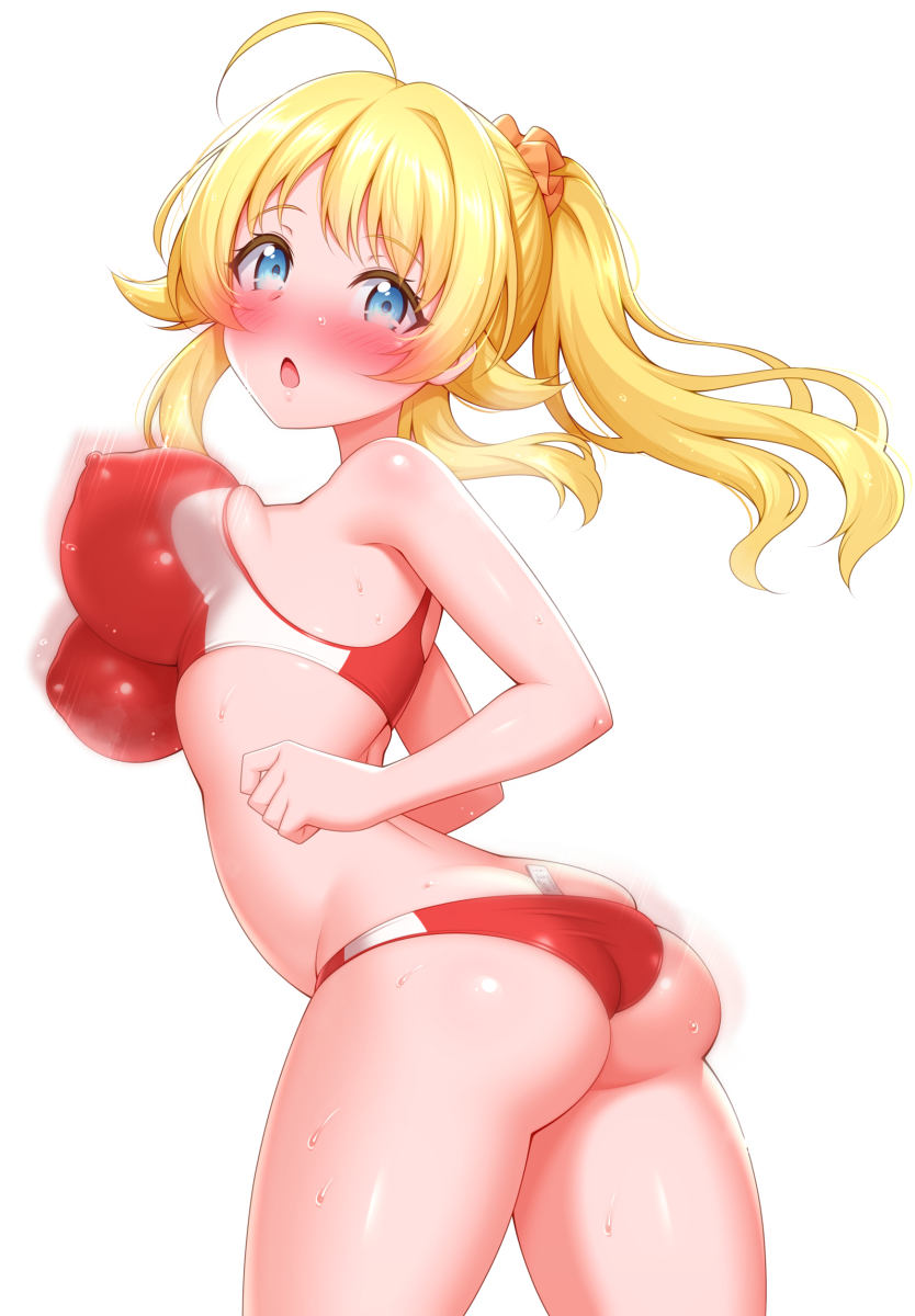 ピッチピチのドスケベ陸上ユニフォームで運動するめぐるちゃん 