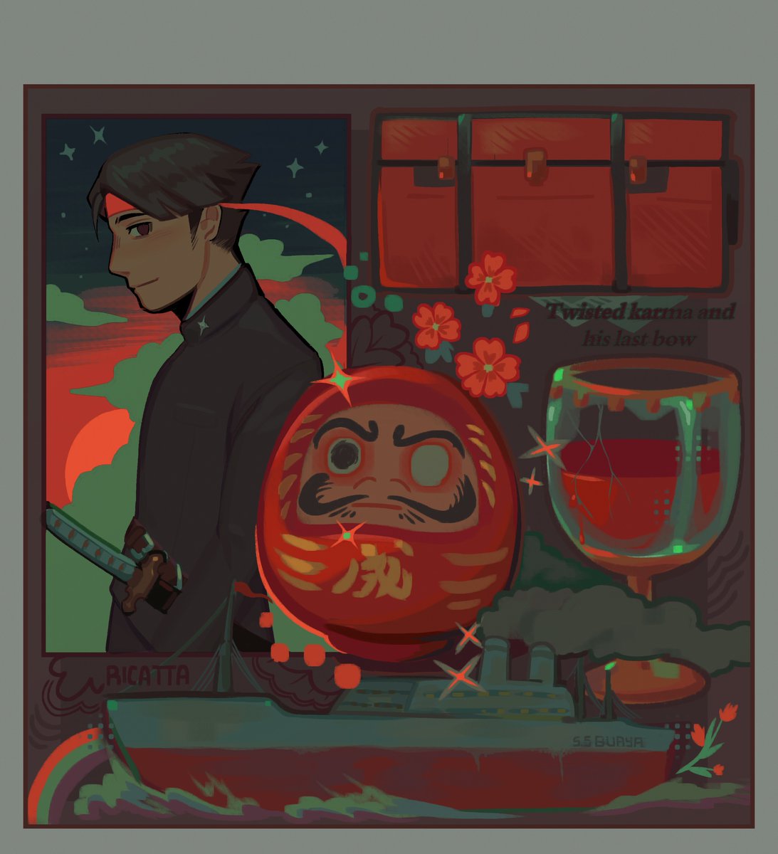 Ricattart's tweet image. Everyone should play great ace attorney because it’s great (it’s even in the name!!?) #AceAttorney #GAA