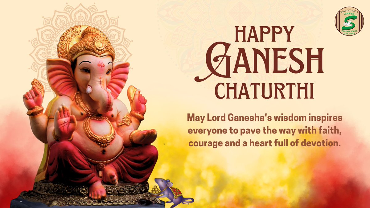 GreenSwelfares's tweet photo. May Lord Ganesha bestow wisdom, strength and endless joy upon you, strengthen your souls and fill your hearts with positivity and gratitude.
Happy #GaneshChaturthi. https://t.co/uNdCm2nrxC
