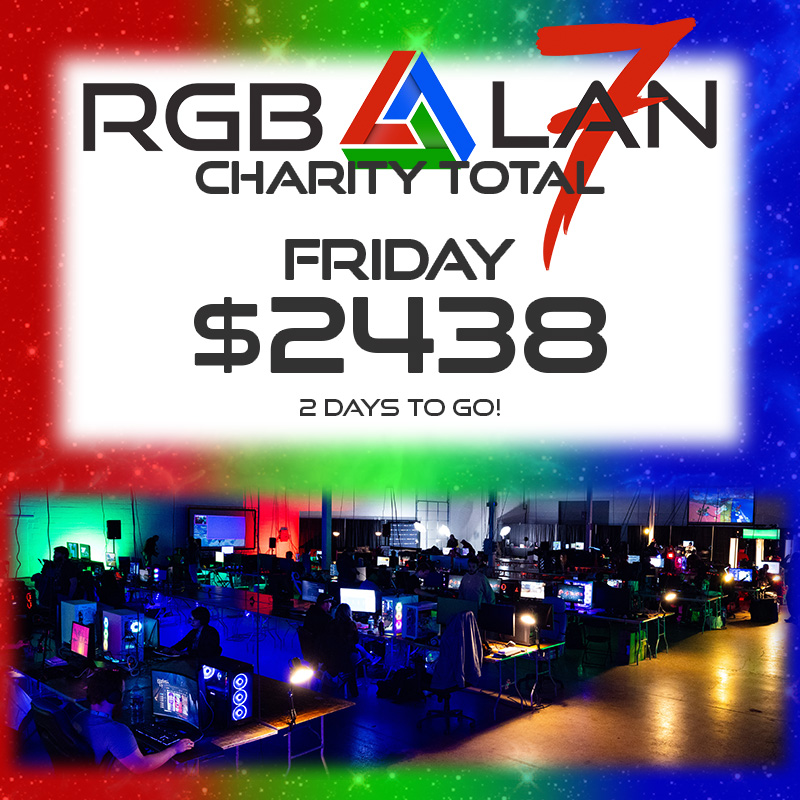 RGBLAN's tweet image. Did you catch Midnight Madness tonight? With the blindfolds, the boxes, &amp;amp; that moment where we weren&apos;t sure Mike would survive? Don&apos;t worry If you missed it, there&apos;s more tomorrow!! 

Meanwhile HOW GREAT IS THIS?! Wrapping day 1 &amp;amp; we&apos;re so close to 2.5k!! YOU&apos;RE AMAZING!