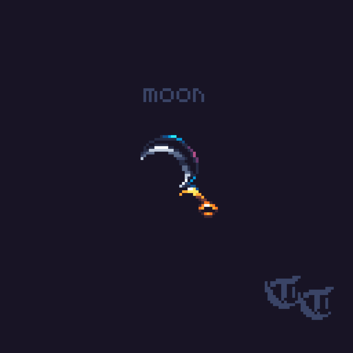 TimThunberg's tweet photo. #moon #pixelart #swordtember #swordtember2024 https://t.co/MwbWlODPyM