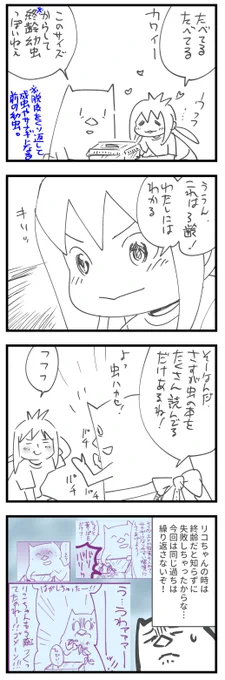 むすめ、イモムシを飼う②(※虫が苦手な方はご注意) https://t.co/tyQ201jg5g 
#育児漫画 #飼育日記 #イモムシ #むすめ雑記帳

まさかの2匹目🐛🐛 