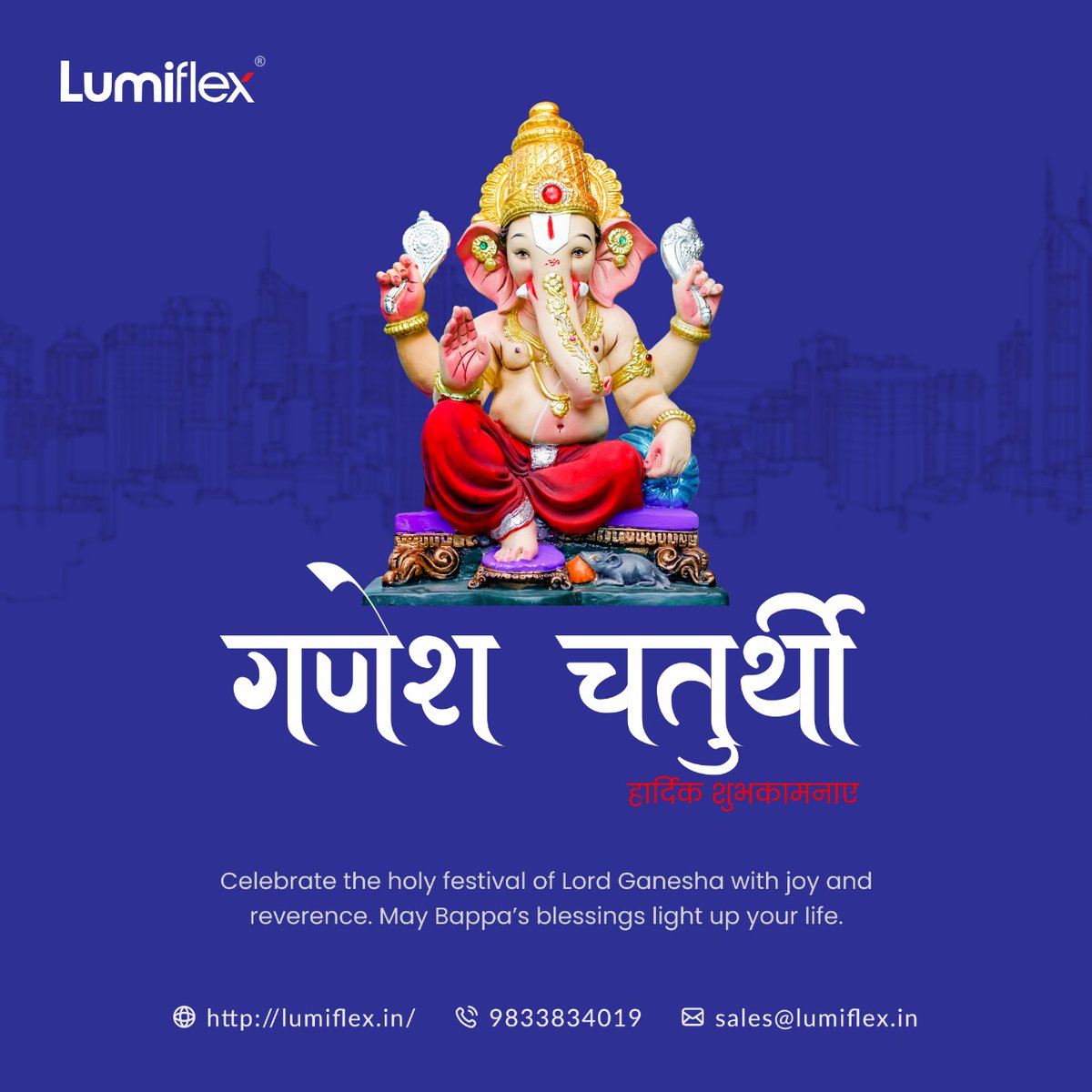 lumiflex_c's tweet image. May the blessings of Lord Ganesha illuminate your path. As we celebrate Ganesh Chaturthi, let’s invoke his wisdom, prosperity, and the removal of obstacles. Lumiflex Cables and Wires is honored to be a part of your journey providing reliable power solutions for a brighter future.