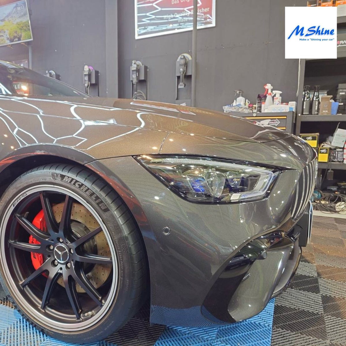 carcare_mshine's tweet photo. 今回ご紹介するのは、メルセデスベンツAMG GT 53です。

施工メニューは
･ジーテクニックセラミックコーティング

高度な技術が必要なGTECHNIQのセラミックコートは、認定施工店の当店にお任せください！
相談ください♩

今回もありがとうございました。

神奈川県秦野市富士見町2-2
0463-82-9191 https://t.co/FY4kKRXGxa