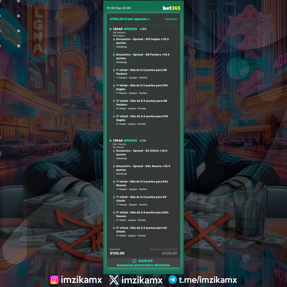 Buen inicio de la #NFL 

Llevamos 3/3 ✅ 

t.me/imzikamx