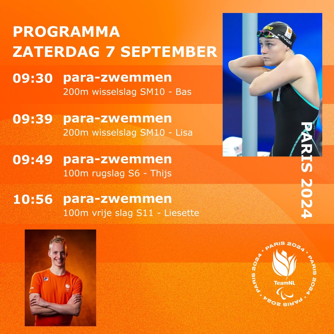 De laatste dag is aangebroken 👏

👉Kijk mee via NOS of YouTube

📸 BSR Agency

#teamnlparazwemmen #Paris2024 #samensterker