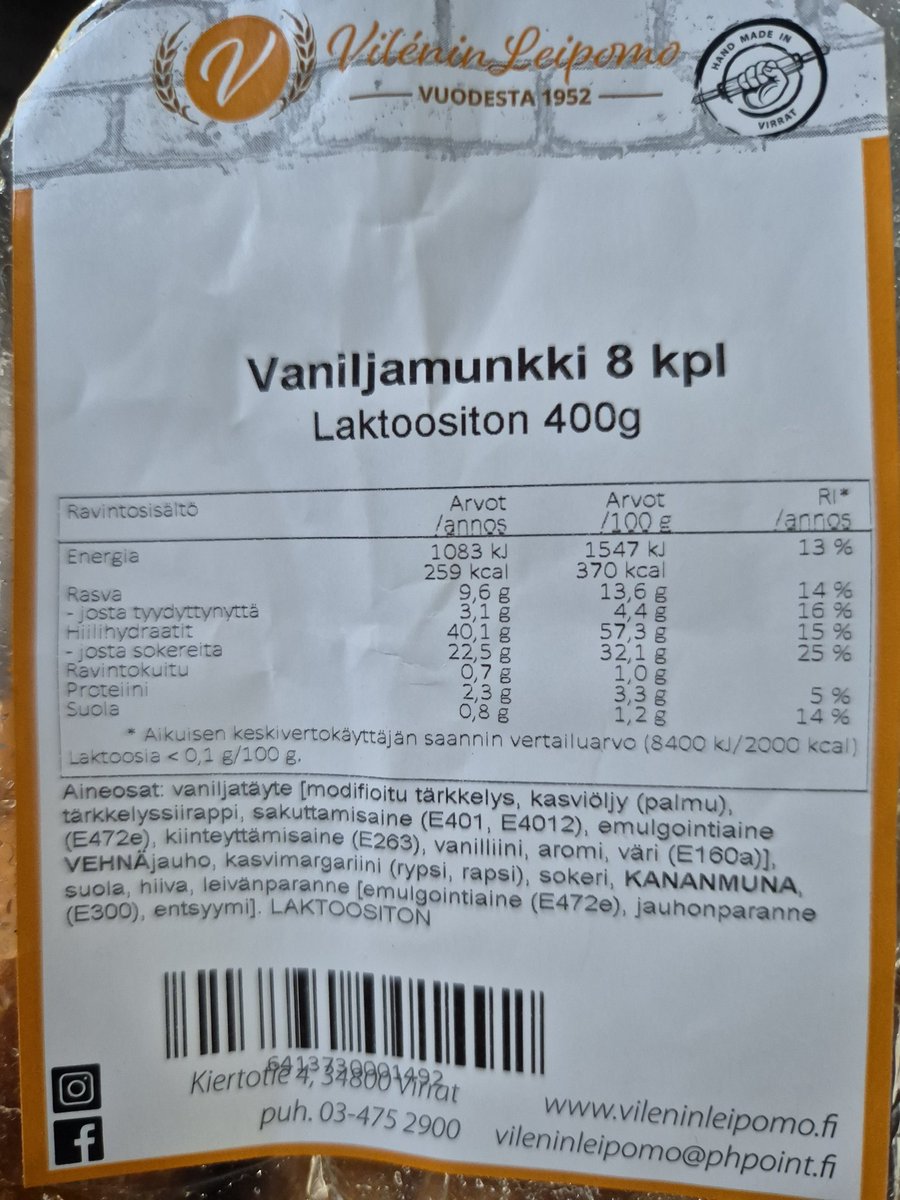tomppa2574's tweet photo. Vaniljamunkki joka ei ole vaniljaa nähnytkään. Onko muita tuotteita joissa nimi ja tuoteseloste ei osu yhteen? #Vanilja on eri kuin #Vaniliini https://t.co/rM1AEjNJFk