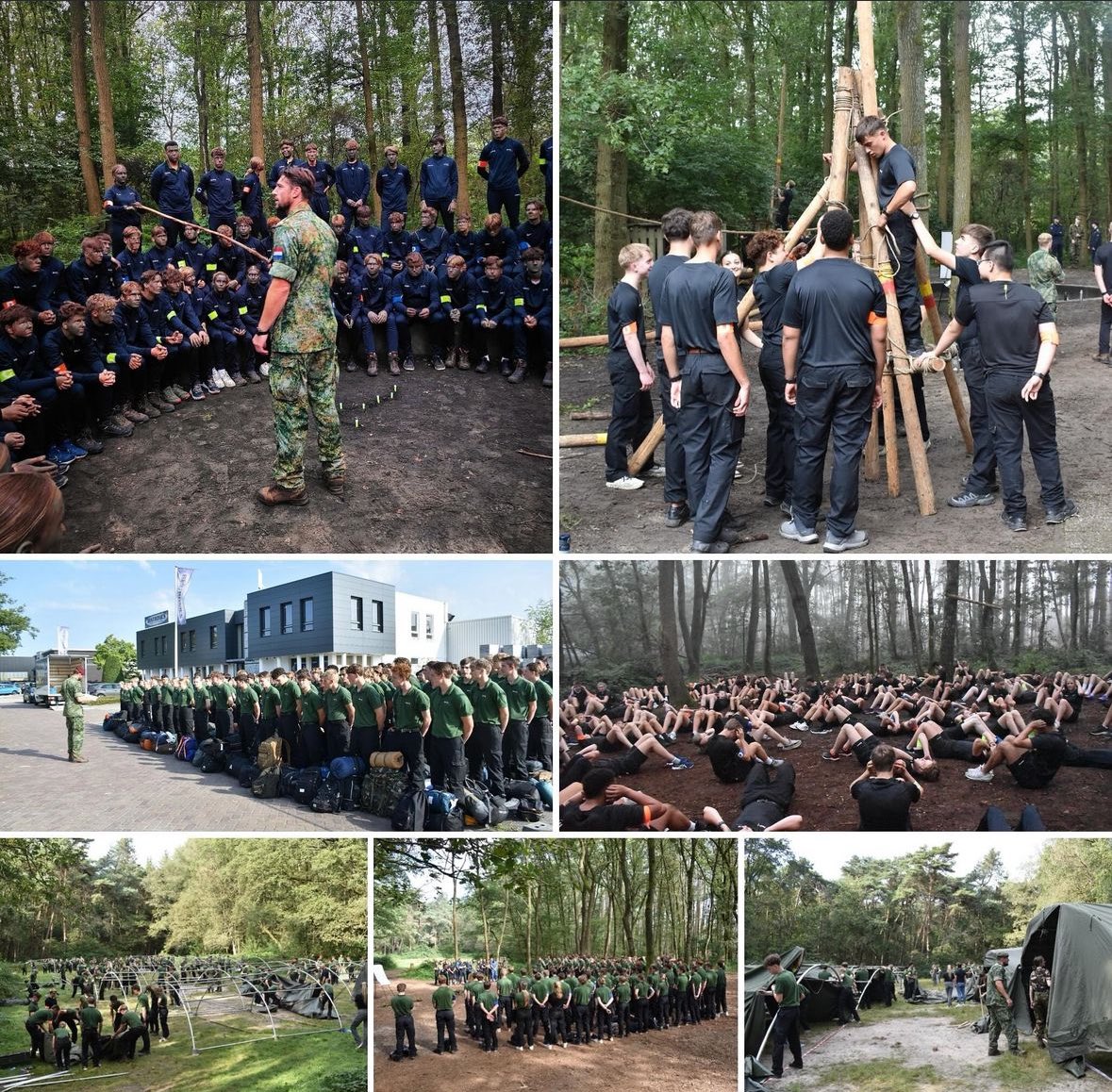 WenStru's tweet photo. Nog even wat bivakspam met jullie delen.. de sergeants, mechatronics, verzorgers en autotechniekers in spe.. die krullenbol voor is mijn puber. #VeVa #defensie #AankomendSergeantLevi https://t.co/vYr6YqAAIM