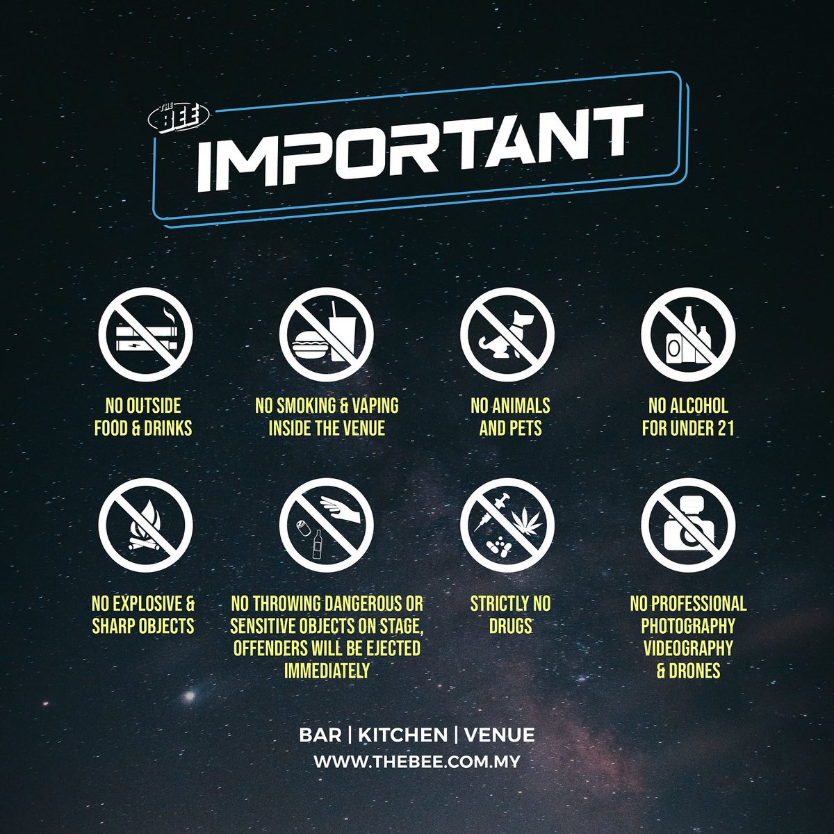 TODAY IS THE DAY!!!

“Kyoto Protocol: The Protocol Strikes Back” at <a href="/TheBeeMY/">The Bee</a> tonight! Here’s the set time so korang boleh plan ahead lah kan? 👀

Also, jgn lupa baca IMPORTANT information given below. 

See you guys there, #KPeeps! 🔥✨💯