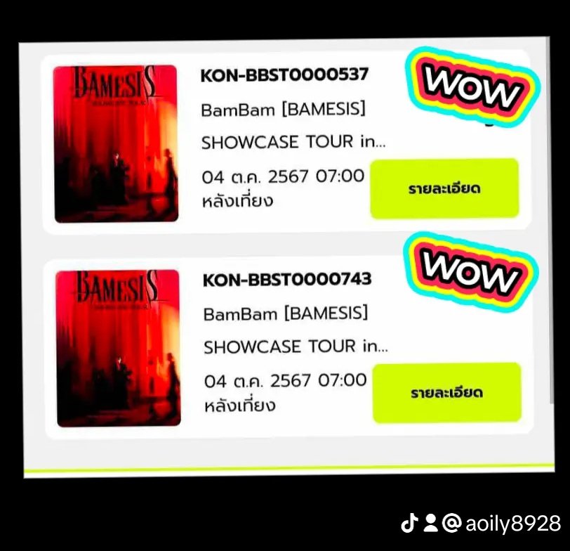 aoily8928's tweet photo. ในที่สุ!!!!  ความฝันของฉัน ได้เจอน้องแบมแล้ว น้ำตาไหลเลยยยยยยย 🥺🥺🥺#BAMESISSHOWCASEINCMI https://t.co/yd4g0jvrwJ