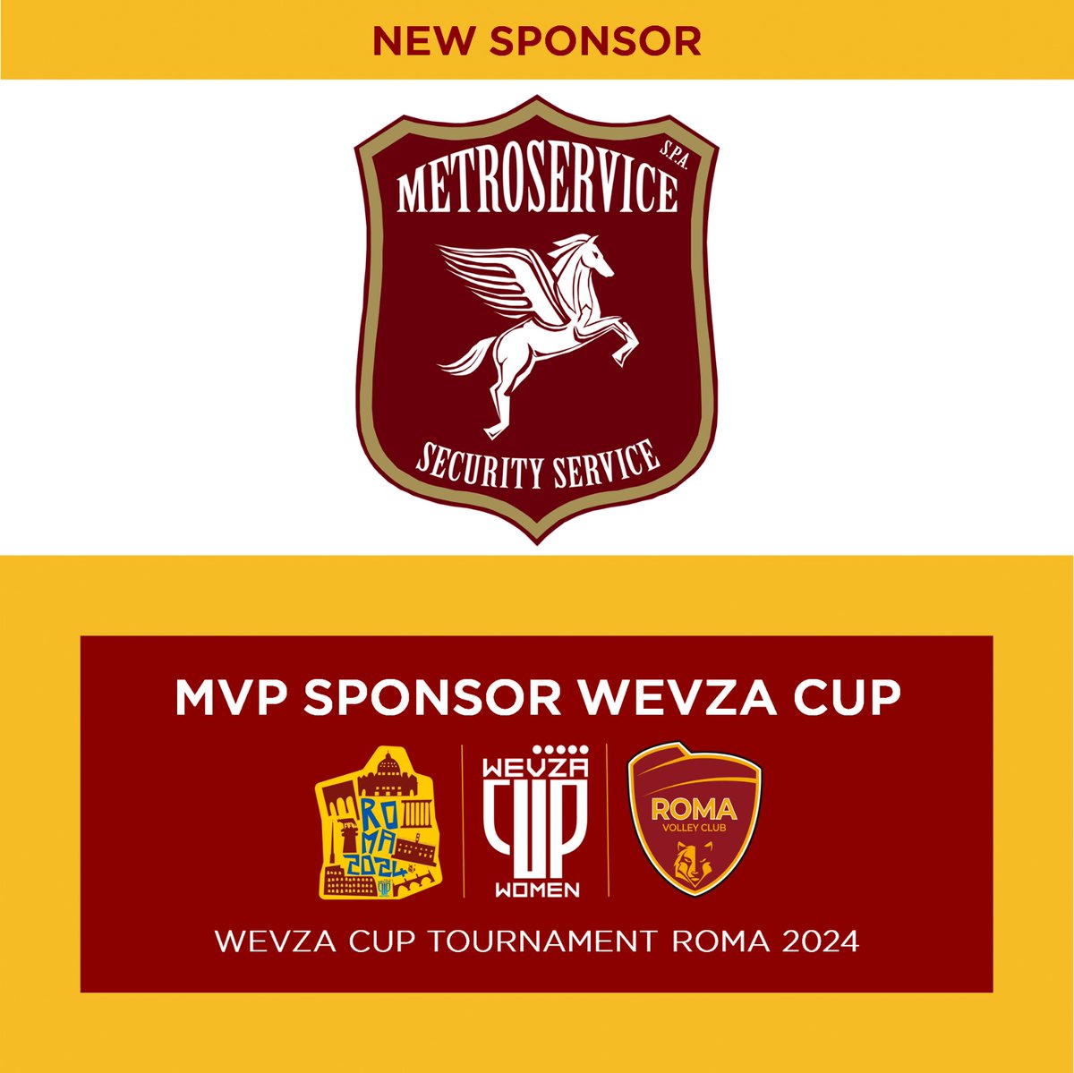 𝗡𝗘𝗪 𝗦𝗣𝗢𝗡𝗦𝗢𝗥: 𝗠𝗲𝘁𝗿𝗼𝘀𝗲𝗿𝘃𝗶𝗰𝗲𝘀 𝗚𝗲𝗻𝗲𝗿𝗮𝗹 𝗖𝗼𝗻𝘁𝗿𝗮𝗰𝘁𝗼𝗿 𝗦𝗽𝗔
𝐌𝐕𝐏 𝐒𝐏𝐎𝐍𝐒𝐎𝐑 𝐖𝐄𝐕𝐙𝐀 𝐂𝐔𝐏 𝐓𝐎𝐔𝐑𝐍𝐀𝐌𝐄𝐍𝐓 𝐑𝐎𝐌𝐀 𝟐𝟎𝟐𝟒!
L’azienda  opera nei vari settori dei servizi integrati, della sicurezza e della gestione del personale.