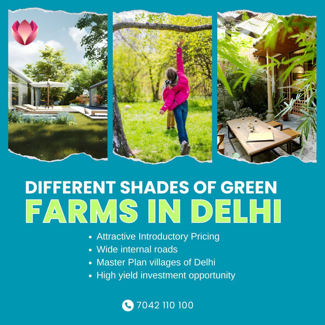 LotusGlades's tweet photo. Farms in Delhi with excellent connectivity from Dwarka Expressway, UER-2 and KMP, surrounded by proposed sectors of MPD and AIIMS, Bhadsa. Call us
#farms #delhifarms #land #raag #farmhouse #ecohabitats #delhi #lotusglades #Lzone #Greenbelt #mpd2041 #GDApolicy #LDRA #realestate https://t.co/I2oEqAIYBv