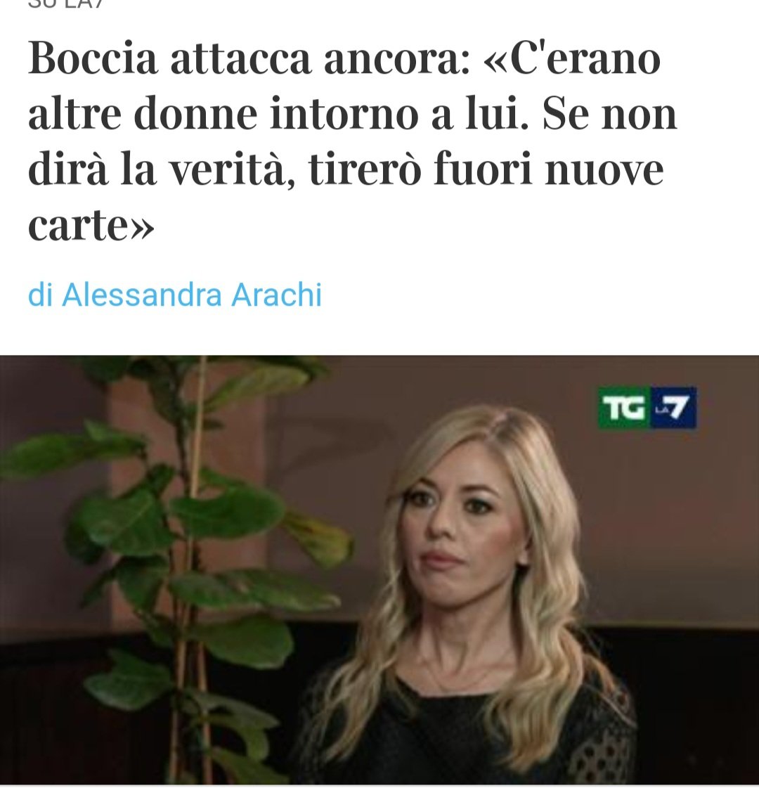Ribadisco: vicenda tristissima.
Soprattutto se si riduce a uno stillicidio tra #donne.

#MariaRosariaBoccia #Meloni 
#Sangiuiliano #TgLa7
Articolo del #CorriereDellaSera