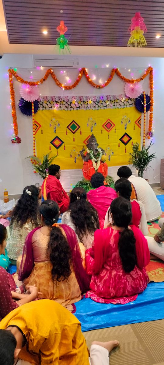 MSR_Cosmos's tweet photo. At MSRCosmos, we celebrated the auspicious occasion of #GaneshChaturthi, embracing the spirit of new beginnings and prosperity. May Lord Ganesha guide us in overcoming obstacles and inspire growth in our personal and professional journeys. Wishing everyone a successful year ahead https://t.co/r3tdT4NA8s