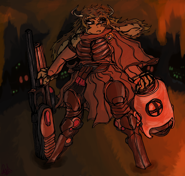 JagdArt's tweet photo. A Jackalope, unfortunately sentenced to a lifetime of fighting horrible alien shit in the endless caves of Mars.
#oc #mine #jackalope #bunny #furryart #furry #scifi #portofcall #armor #rifle #gun #armor #cave https://t.co/sVQhu7GcZq