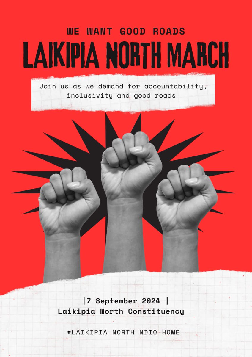 naeku_lenges's tweet photo. Today the citizens of laikipia north take it to the streets to demand for better roads. @citizentvkenya @KTNNewsKE @morarakebaso #laikipianorth #NanyukiDoldolRoad https://t.co/22lW1zi3G6