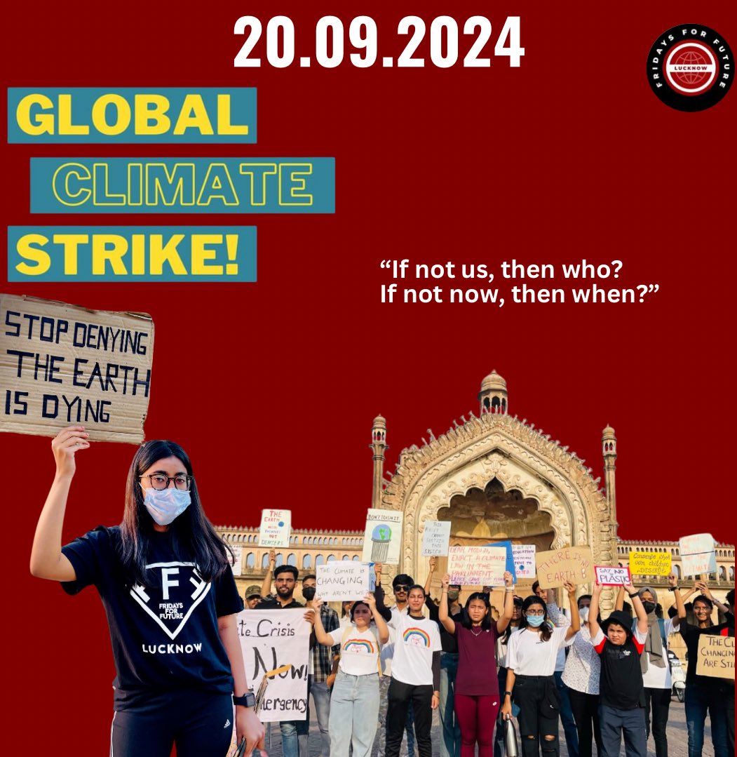 #GlobalClimateStrike - #Lucknow 🪧
