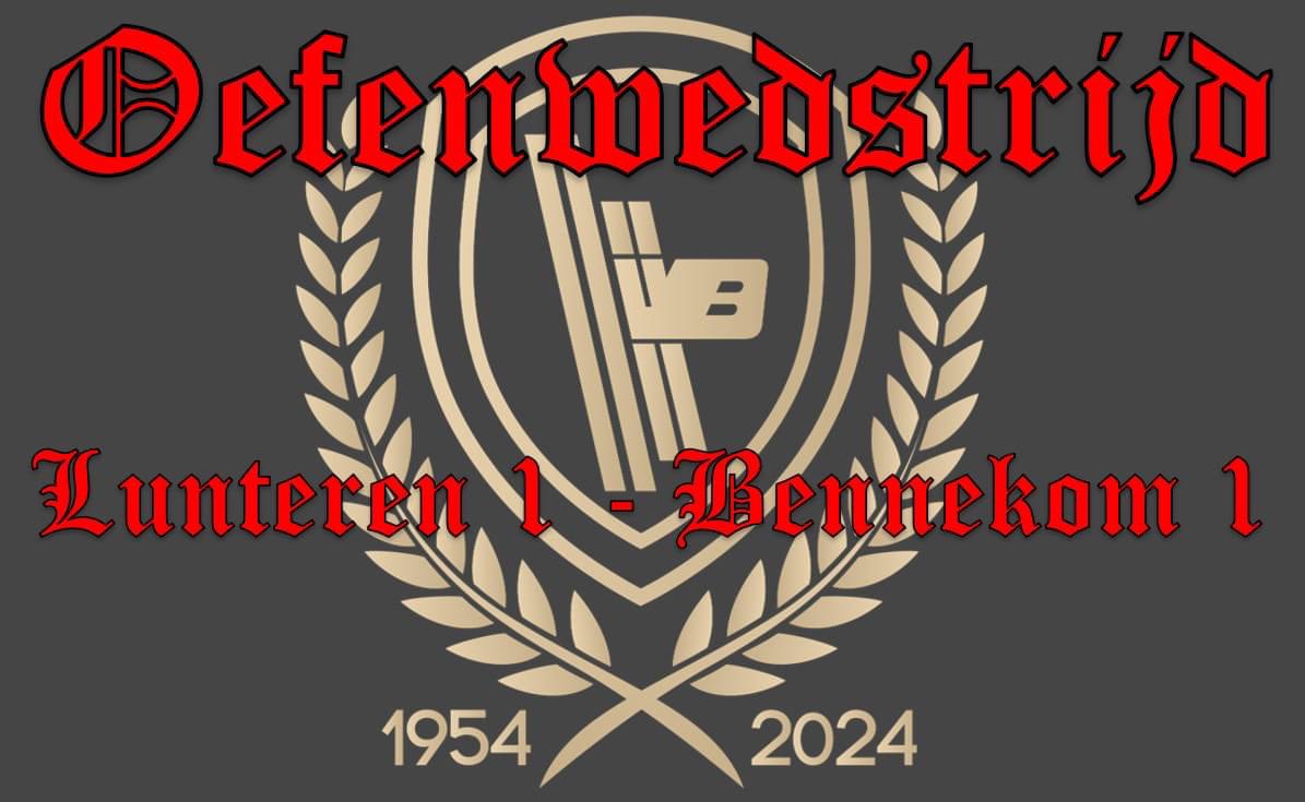 Vanmiddag oefent Bennekom 1 tegen vv Lunteren 1. Dit oefenduel zal om 14.30 van start gaan op Sportpark de Wormshoef.