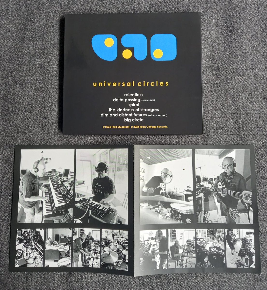 Just in the nick of time! Third Quadrant are deliriously happy to have a soft launch of our new CD at On Board the Craft this weekend. Will be available online etc soon. Universal Circles is a glorious earbashing soup of sonic wonderfulness #neoprog #prog #newalbum