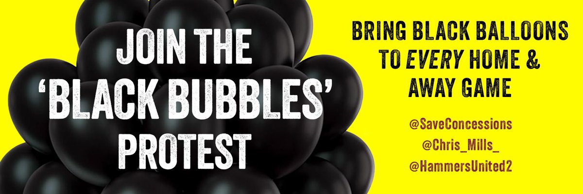 Chris_Mills_'s tweet photo. SUPPORT THE BLACK BUBBLE PROTESTS V FULHAM AND CHELSEA.

🌑 Buy 100 Black balloons from Amazon / eBay.

🌑 Blow up at your seats and let off as the games kicks off.

Please save a photo to your profile and repost.

#BLACKBUBBLEPROTEST
#SaveOurConcessions 
#StopExploitingLoyaly https://t.co/6qqBwmRyh2