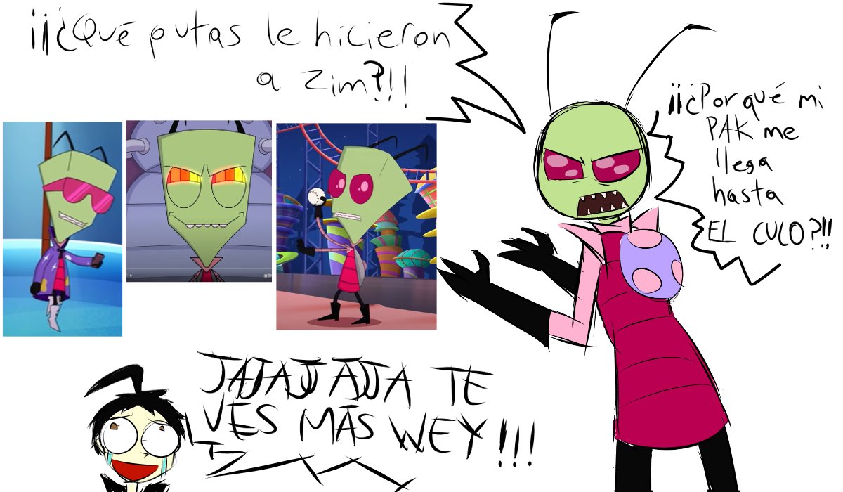 BreezeN11's tweet photo. Desquitandome aquí con dibujitos... MALDITO nICK que nos los maltrata así a los muzhashos y Zim no se salva
AAAAAHHH!! https://t.co/iZK4SxUW2D