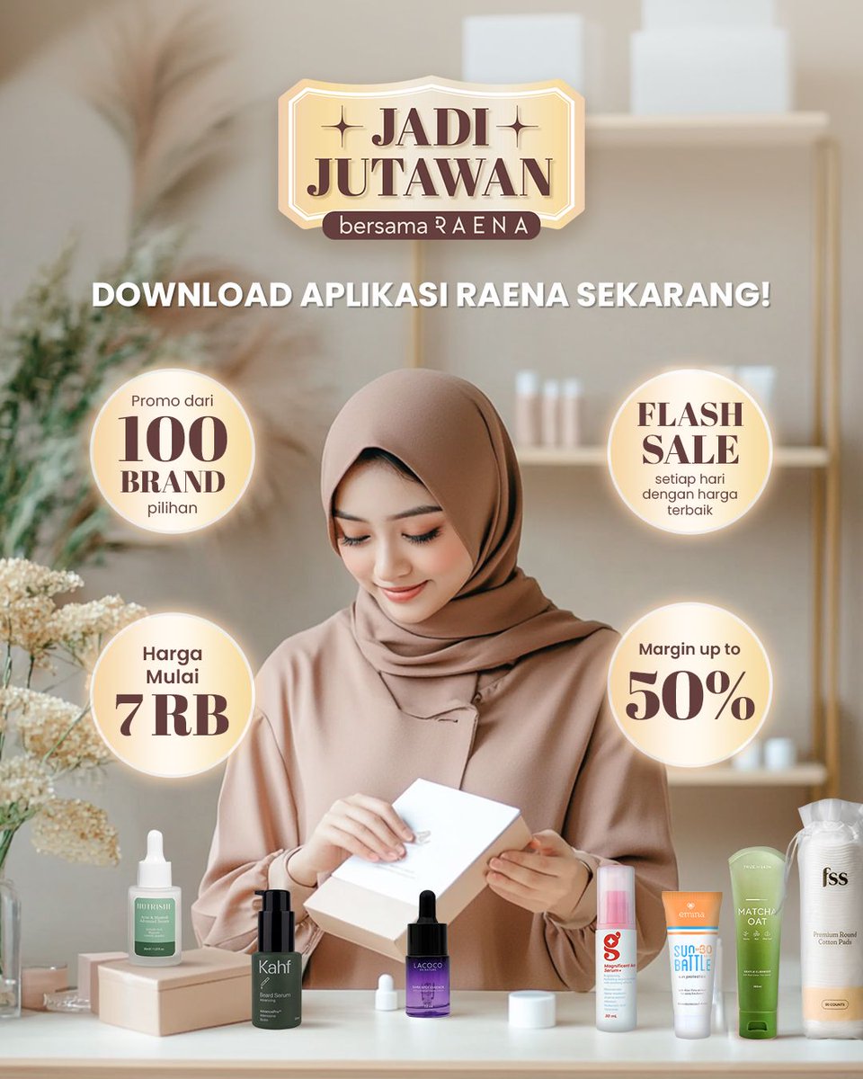 Serum retinol dari FSS ini paling pas kalau retinol nggak cocok! Harganya BEST DEAL BANGET di aplikasi ini, diskonnya gede banget bisa dijual di Shopee! bit.ly/cekdiappsraena #JadiJutawan #RAENApps <a href="/OfficialRaena/">Raena Beauty Official Indonesia</a>