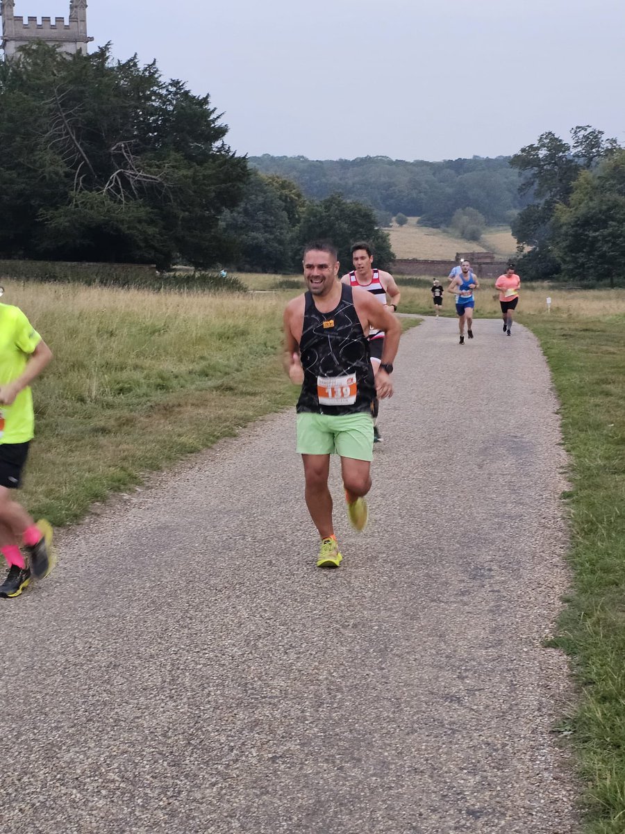 Well opened up with a spicy 7 min flat mile and covered the First 2 in under 15 mins, game on… couple of hills + lost time in the woods again finished the course in 50:30 it was long but need to train harder and loose a couple rubber rings… 100%d it can’t complain!