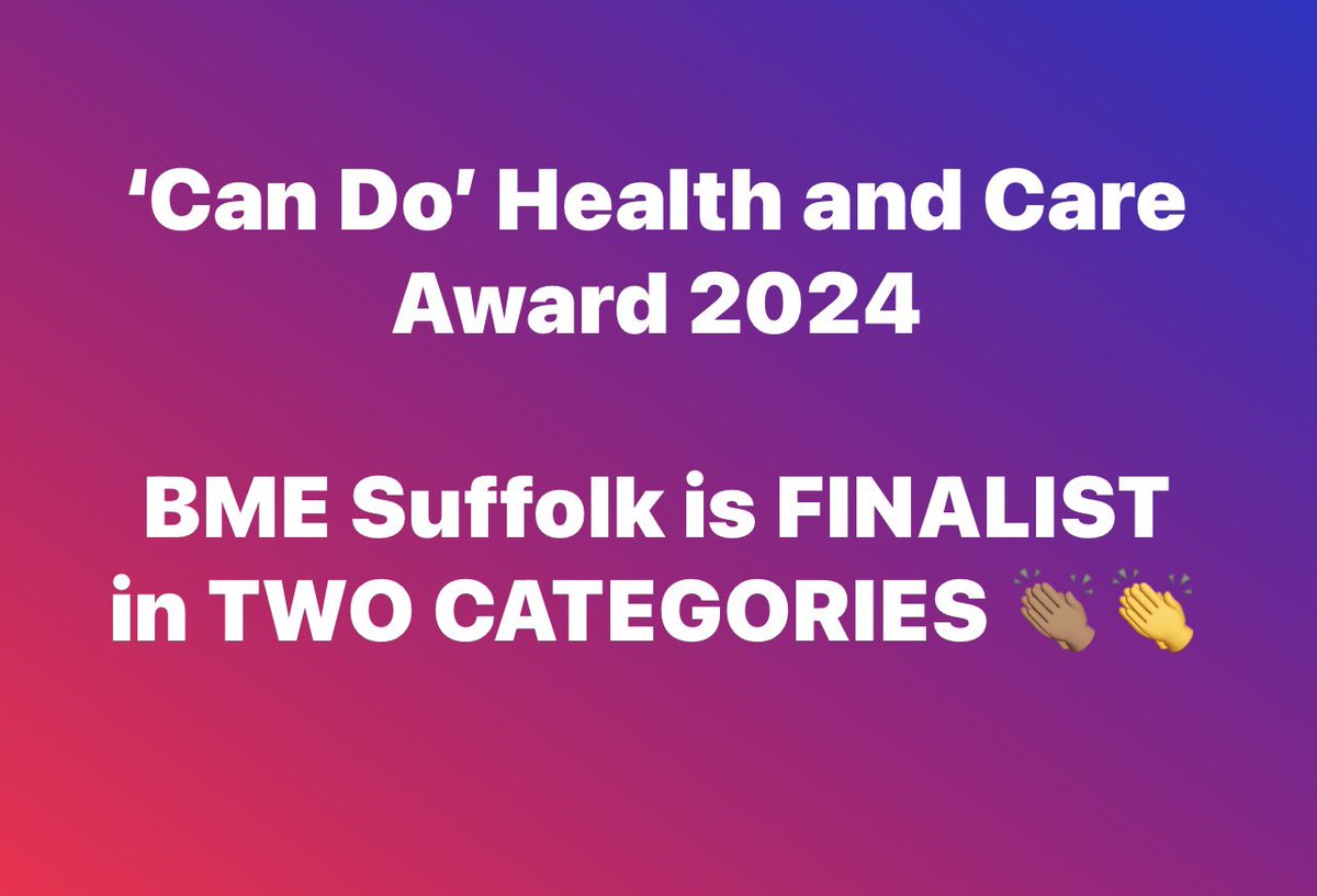 BME Suffolk Support Group(BSSG) tweet media