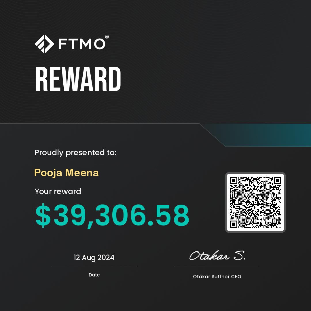 Pooja_FX's tweet image. FTMO Payout Last Month ✅✅✅