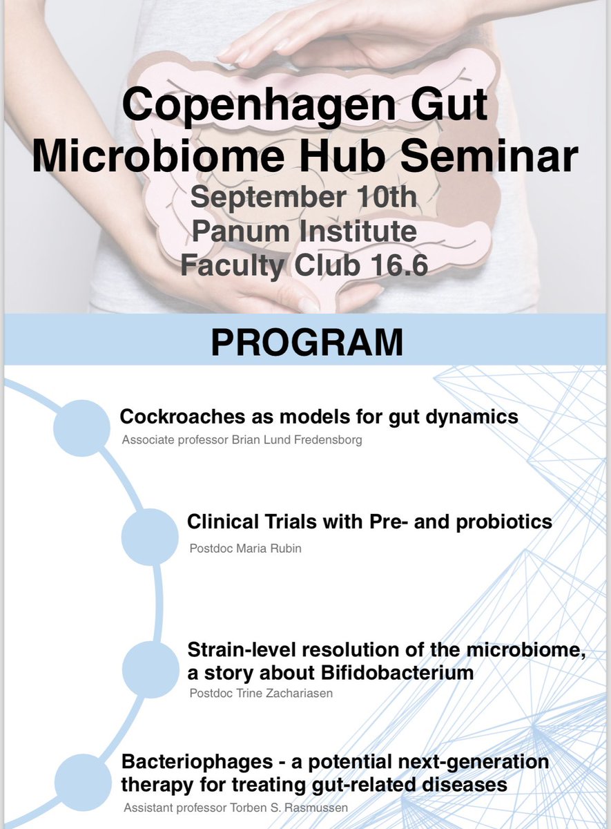 CphGutHub's tweet image. Only a few more days until the upcoming #CPHGUT Microbiome Hub Seminar!! 🔬This seminar will focus on giving early career scientists the opportunity to communicate their research 👨🔬👩🔬We hope to see many of you on Tuesday! 🤩