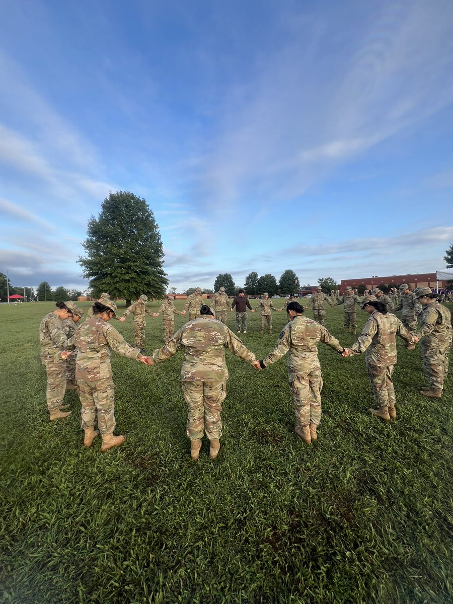 Cadets gathered asking for blessings as they begin their first Raiders competition at Blackman BLAZE.  Best of luck Wolverine Battalion!! <a href="/LHSintheNews/">LaVergne High School</a>