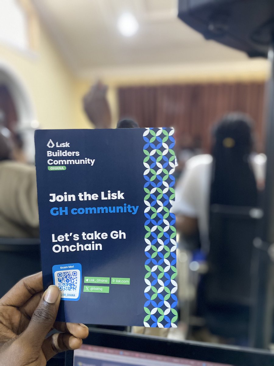 rokisdola1's tweet image. We are building  on @LiskHQ 

Web3 Assembling @ayahq_ #LiskXAyaRoadshow #OnchainBuildersProgram #GoLisk #BuildonLisk #LiskGhana
