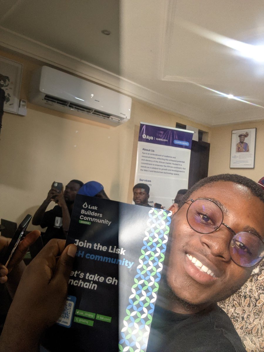 Benadpiper's tweet image. @ayahq_ @Lisk #LiskXARoadshow #OnchainBuildersProgram #GoLisk #BuildonLisk
#LiskGhana