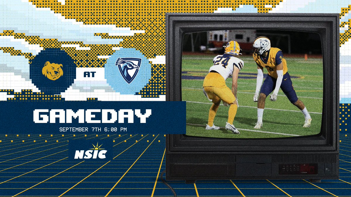 🎮 It's GameDay!! 
📍 Fayette, IA
🏟 Harms-Eischeid Stadium
🆚️ <a href="/Upper_Iowa_FB/">Upper Iowa Football</a>
⏰️ 6:00 PM CT 
💻 nsicnetwork.com/cspbears/
#RED #GB4L #AllIn #CSPFootball