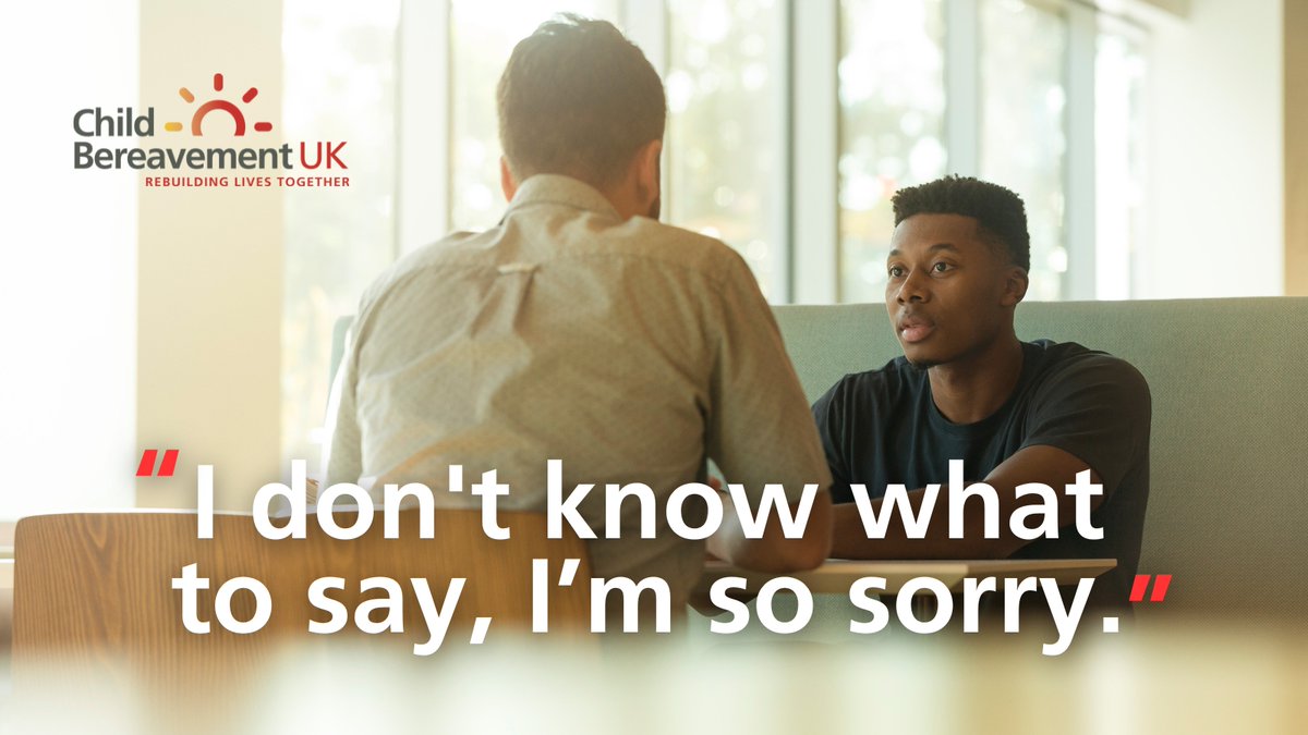 If you know someone who is bereaved, acknowledge their bereavement early on. It’s better to say ‘I don’t know what to say’ than to say nothing at all.

For information on how to support a bereaved friend, family member or colleague: ow.ly/K7LB50SXwtM