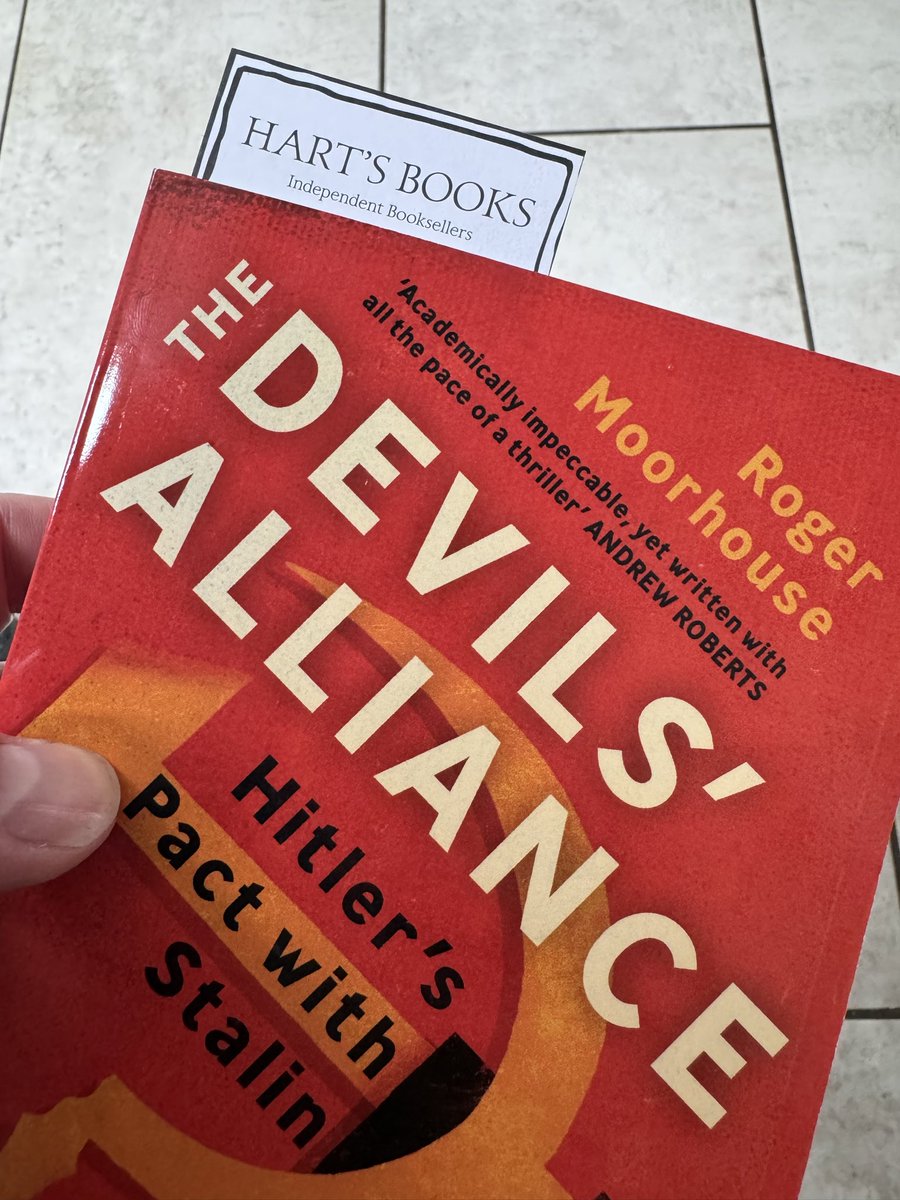 RuSnow8's tweet photo. Looking forward to #reading this hard to get book by @Roger_Moorhouse &amp; especially after seeing some horrific pictures on display at St. Nicholas Church, #Leipzig as a result of this grim pact which should never be forgotten. #History https://t.co/WrKLwQKK6g