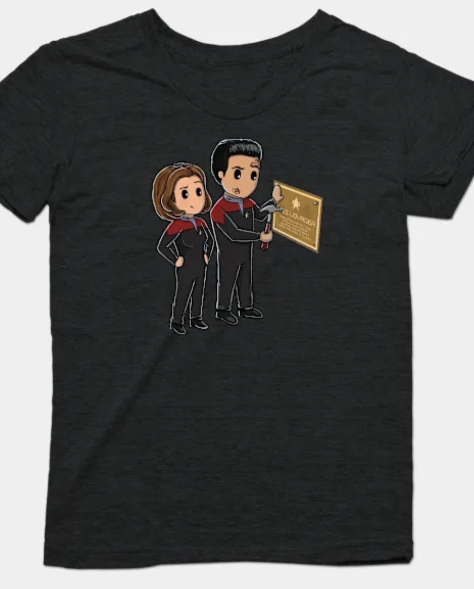 Amalgam000_JC's tweet photo. By popular demand (does it count if only one person asked? Let’s pretend it does 😉), you can now get this cute #Equinox #JC #CartoonVoyager drawing printed on a shirt or other item here: https://t.co/6KGFJYyj8U
Enjoy!🖖
#StarTrekVoyager #Fanart #FanartFortheCure #swagupdate https://t.co/QEwpzF218P