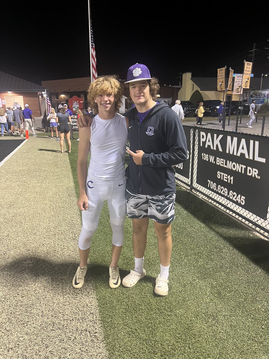 Peyton Chancey 2027 (@pchancey16) on Twitter photo Got a sneak peak of Calhoun while watching my Cartersville boys get the W. Missed pics with some of the boys but was good to see them on my bye Friday night. <a href="/WyattEarwood6/">Wyatt Earwood</a> <a href="/KentGresham8/">Kent Gresham</a> <a href="/NoahCagle8/">Noah Cagle</a> <a href="/therealBcagle/">Benjamin Cagle</a> <a href="/GraysonVillar/">Grayson Villar</a> <a href="/elijah_peeks/">Elijah “EP” Peeks</a> <a href="/ColeCrawford_24/">Cole Crawford</a> <a href="/DavidCagle29/">David Cagle</a> Got a sneak peak of Calhoun while watching my Cartersville boys get the W. Missed pics with some of the boys but was good to see them on my bye Friday night. <a href="/WyattEarwood6/">Wyatt Earwood</a> <a href="/KentGresham8/">Kent Gresham</a> <a href="/NoahCagle8/">Noah Cagle</a> <a href="/therealBcagle/">Benjamin Cagle</a> <a href="/GraysonVillar/">Grayson Villar</a> <a href="/elijah_peeks/">Elijah “EP” Peeks</a> <a href="/ColeCrawford_24/">Cole Crawford</a> <a href="/DavidCagle29/">David Cagle</a>